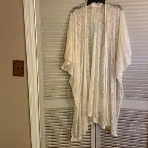 White lace cardigan